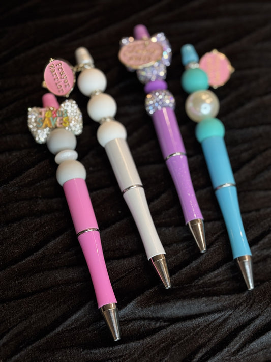 Pink Prayer Warrior Charm Pen