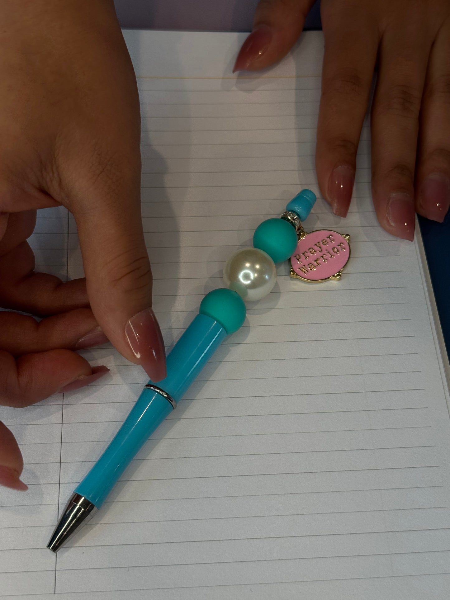 Pink Prayer Warrior Charm Pen